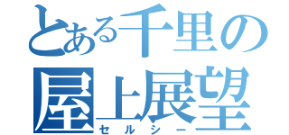 とある千里の屋上展望（セルシー）