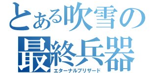 とある吹雪の最終兵器（エターナルブリザード）