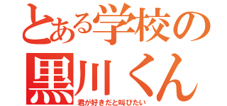 とある学校の黒川くん（君が好きだと叫びたい）