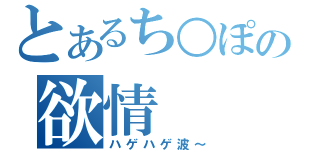 とあるち○ぽの欲情（ハゲハゲ波～）