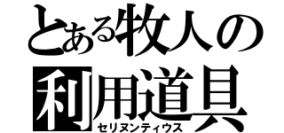 とある牧人の利用道具（セリヌンティウス）