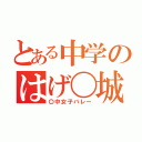 とある中学のはげ〇城（〇中女子バレー）