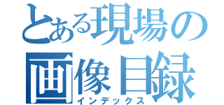 とある現場の画像目録（インデックス）