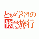 とある学習の修学旅行（シュウガクリョコウ）