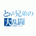 とある兄弟の大乱闘（ふるぼっこ？ん？）