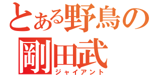 とある野鳥の剛田武（ジャイアント）