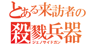 とある来訪者の殺戮兵器（ジェノサイドガン）