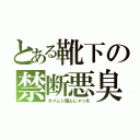 とある靴下の禁断悪臭（カメムシ踏んじゃった）