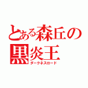 とある森丘の黒炎王（ダークネスロード）