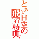 とある日空の飛行特典（マイレージ）