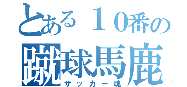 とある１０番の蹴球馬鹿（サッカー魂）