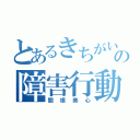 とあるきちがいの障害行動（関根美心）