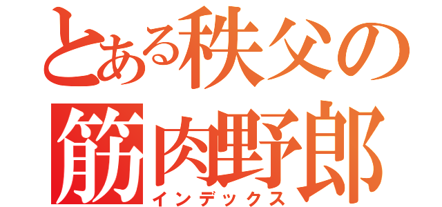 とある秩父の筋肉野郎（インデックス）