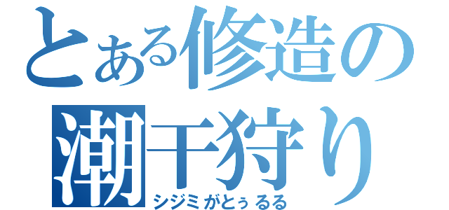 とある修造の潮干狩り（シジミがとぅるる）