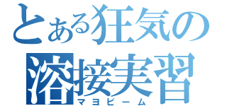 とある狂気の溶接実習（マヨビーム）