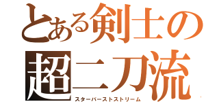 とある剣士の超二刀流（スターバーストストリーム）