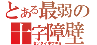 とある最弱の十字障壁（ゼッタイボウギョ）