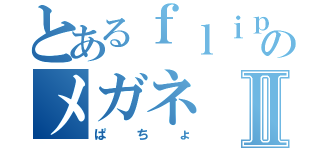 とあるｆｌｉｐのメガネⅡ（ぱちょ）