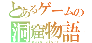 とあるゲームの洞窟物語（ｃａｖｅ ｓｔｏｒｙ）