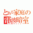 とある家庭の電波暗室（電子レンジ）