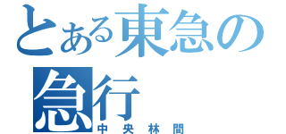 とある東急の急行（中央林間）