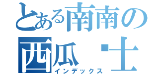 とある南南の西瓜战士（インデックス）