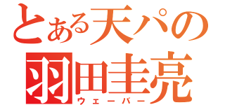 とある天パの羽田圭亮（ウェーバー）