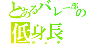 とあるバレー部の低身長（みふゆ）