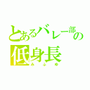 とあるバレー部の低身長（みふゆ）