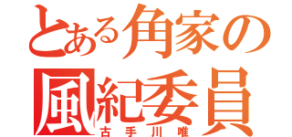 とある角家の風紀委員（古手川唯）