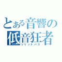 とある音響の低音狂者（ソリッドバス）