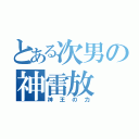 とある次男の神雷放（神王の力）