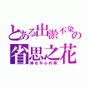 とある出淤不染の省思之花。（捧在手心的藕）