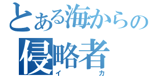 とある海からの侵略者（イカ）