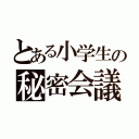 とある小学生の秘密会議（）