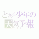 とある少年の天気予報（ウエダー）