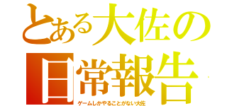 とある大佐の日常報告（ゲームしかやることがない大佐）