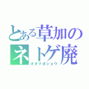 とある草加のネトゲ廃人（オオクボショウ）