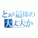 とある這樣の大丈夫か？（インデックス）