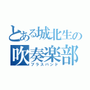 とある城北生の吹奏楽部（ブラスバンド）