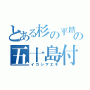 とある杉の平踏切の五十島付近（イガシマエキ）