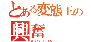 とある変態王の興奮（あ…ぁんっ…／／／イクっ／／／）