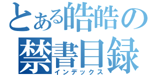 とある皓皓の禁書目録（インデックス）