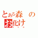 とある森のお化け（トトロ）