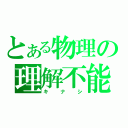 とある物理の理解不能（キナシ）