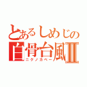 とあるしめじの白骨台風Ⅱ（ニクノカベー）