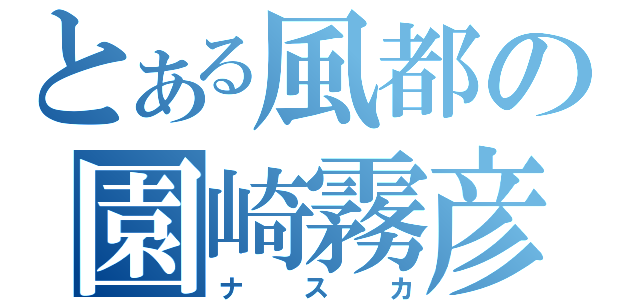 とある風都の園崎霧彦（ナスカ）