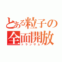 とある粒子の全面開放（トランザム）