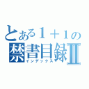 とある１＋１の禁書目録Ⅱ（インデックス）