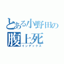 とある小野田の腹上死（インデックス）